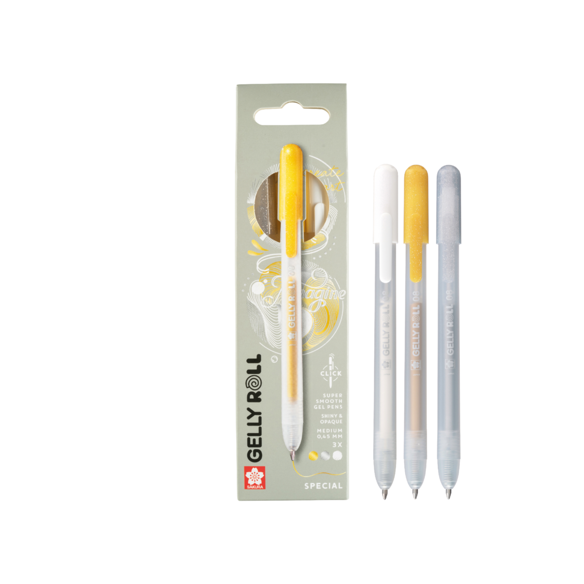 Sakura Gelly Roll Gelstift – Silber Shadow Orange, 0,7 Mm, Metallic Mit Farbigem Rand, Für Karten & Kunst