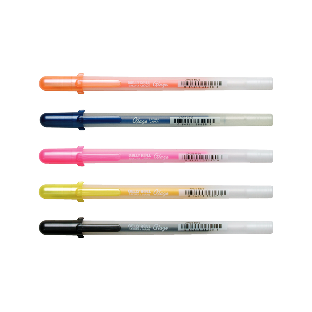 SAKURA Gelly Roll Glitzer-Stifte – 0,8 Mm, 12 Stück, 3D-Effekt Für Papier & Harte Oberflächen
